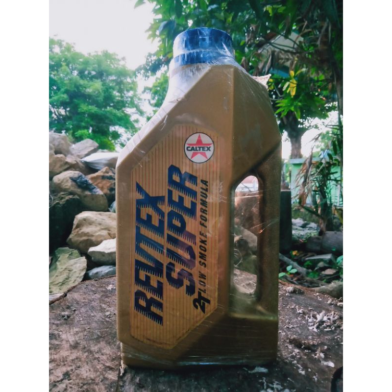 Oli samping Caltex revtex super 2t low smoke formula original