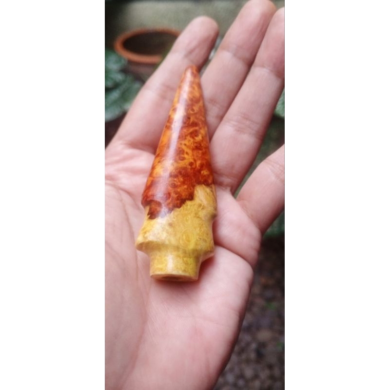 Pipa Rokok Kayu Eksotis Amboyna Burl asli