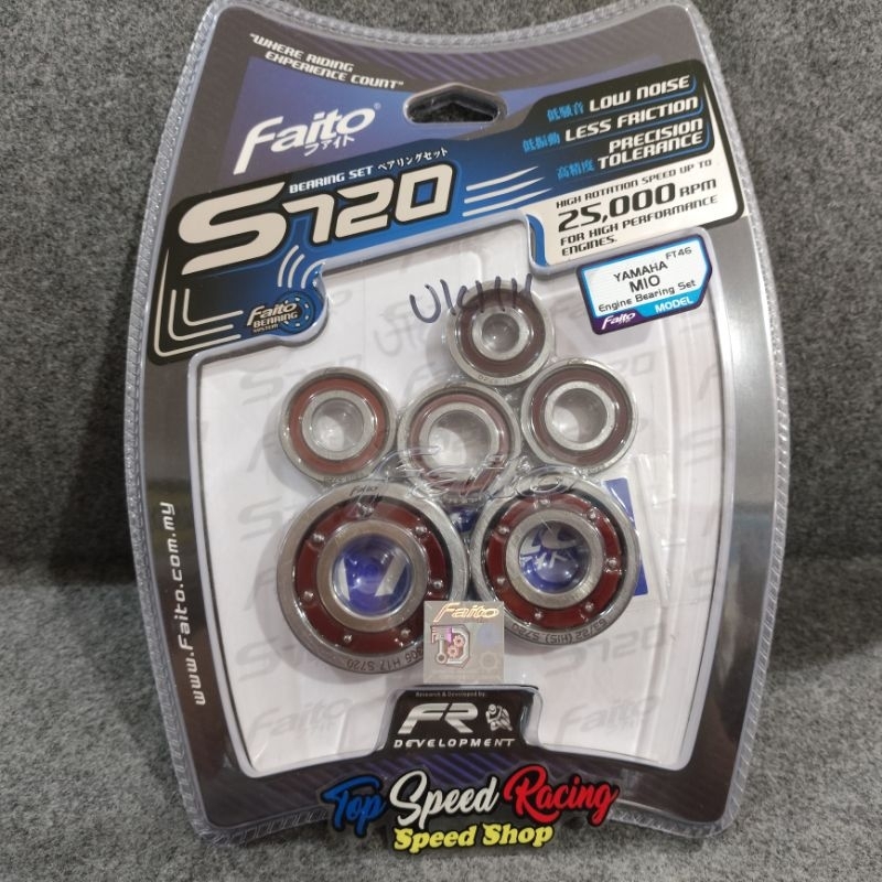 BEARING FULL SET FAITO S720 BERING LAHER KRUK AS BUAT YAMAHA MIO / NOUVO / FINO KARBU / MIO SOUL / M