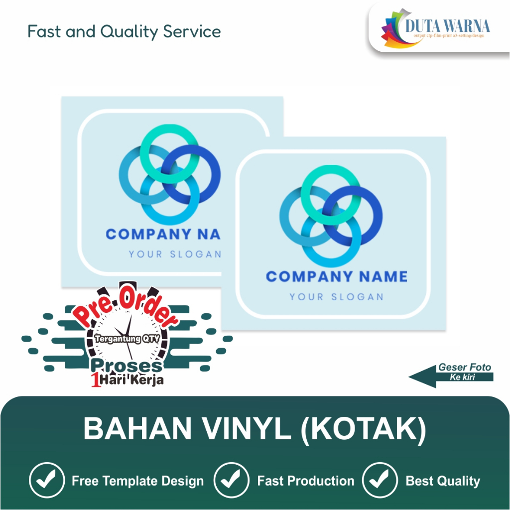 

CETAK STIKER ANTI AIR (BAHAN VINYL) KHUSUS KOTAK