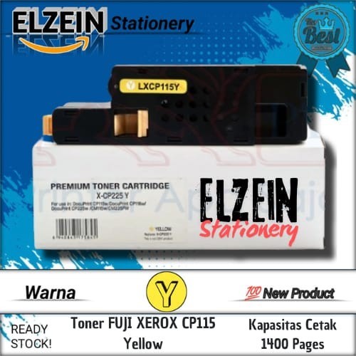 Cartridge Toner Compatible Fuji Xerox CP115W Yellow Printer Fuji Xerox CP115W, CP225W, CM225FW, CM11