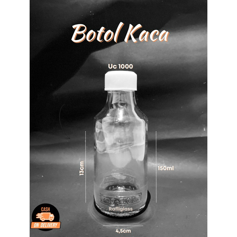 Botol C1000/Botol Kaca 150ML/Botol Madu (TERMURAH)