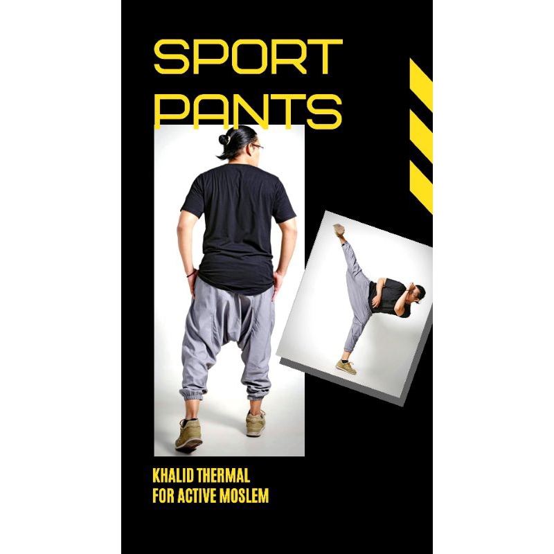 ZWAYN - Sirwal Khalid Thermal Training (Big Size XL s/d 4XL) Sirwal olahraga / Celana Olahraga / Cel