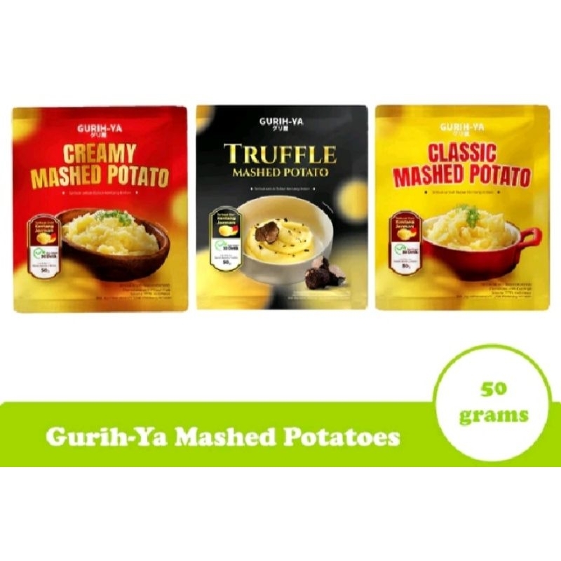 

Gurih-Ya Mashed Potato 50gr All Varian