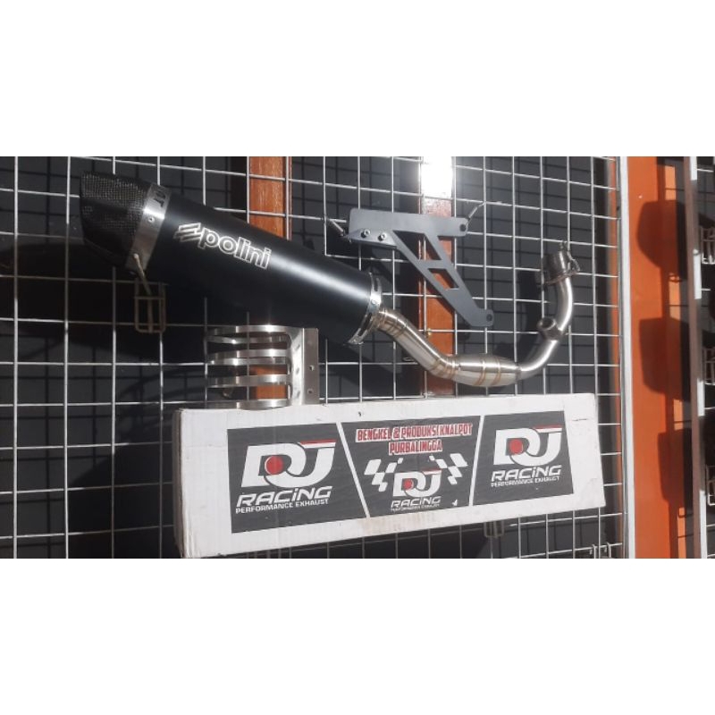 full set knalpot polini evo untuk vespa matic