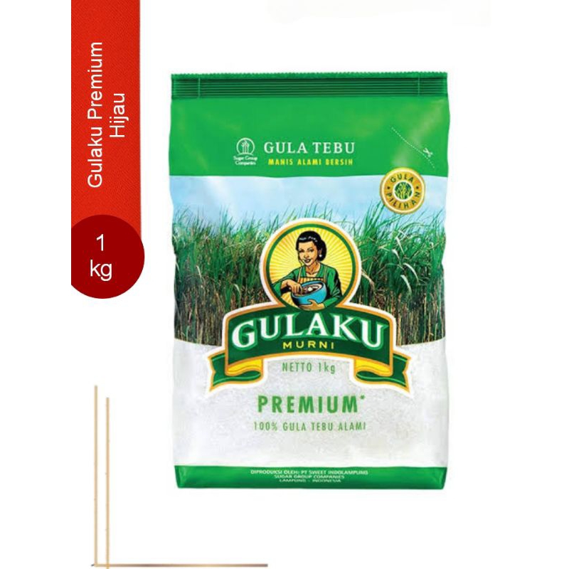 

Gulaku Premium Hijau 1 Kilogram Gula Pasir 1 kg