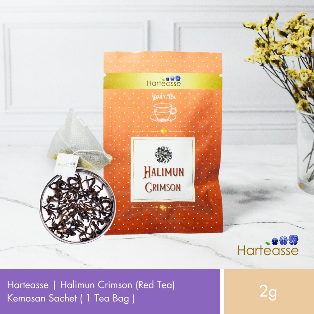 

Harteasse 'Daily Tea' Halimun Crimson | Teh Merah Cacao | Kemasan Sachet | 1 Tea Bag (2gr)