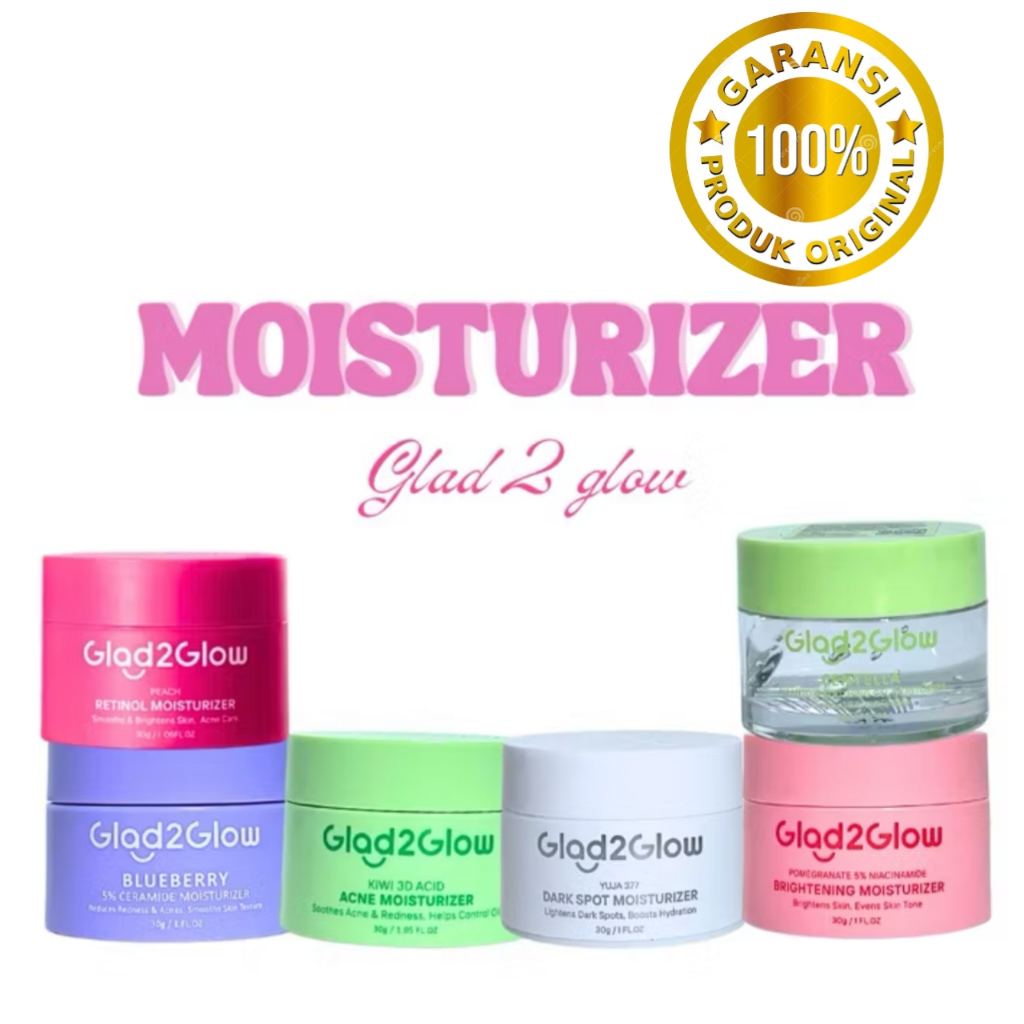 GLAD2GLOW G2G ALL SERIES BLUEBERRYMOISTURIZER| SERUM| CLEANSER| SUNSCREEN