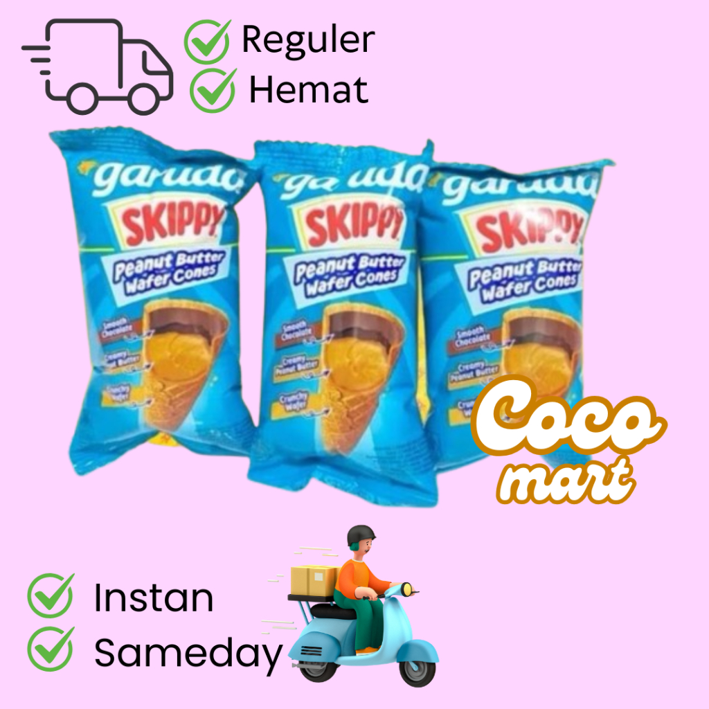 

(RENCENG) Garuda Skippy Peanut Butter Wafer Cones - 10pcs