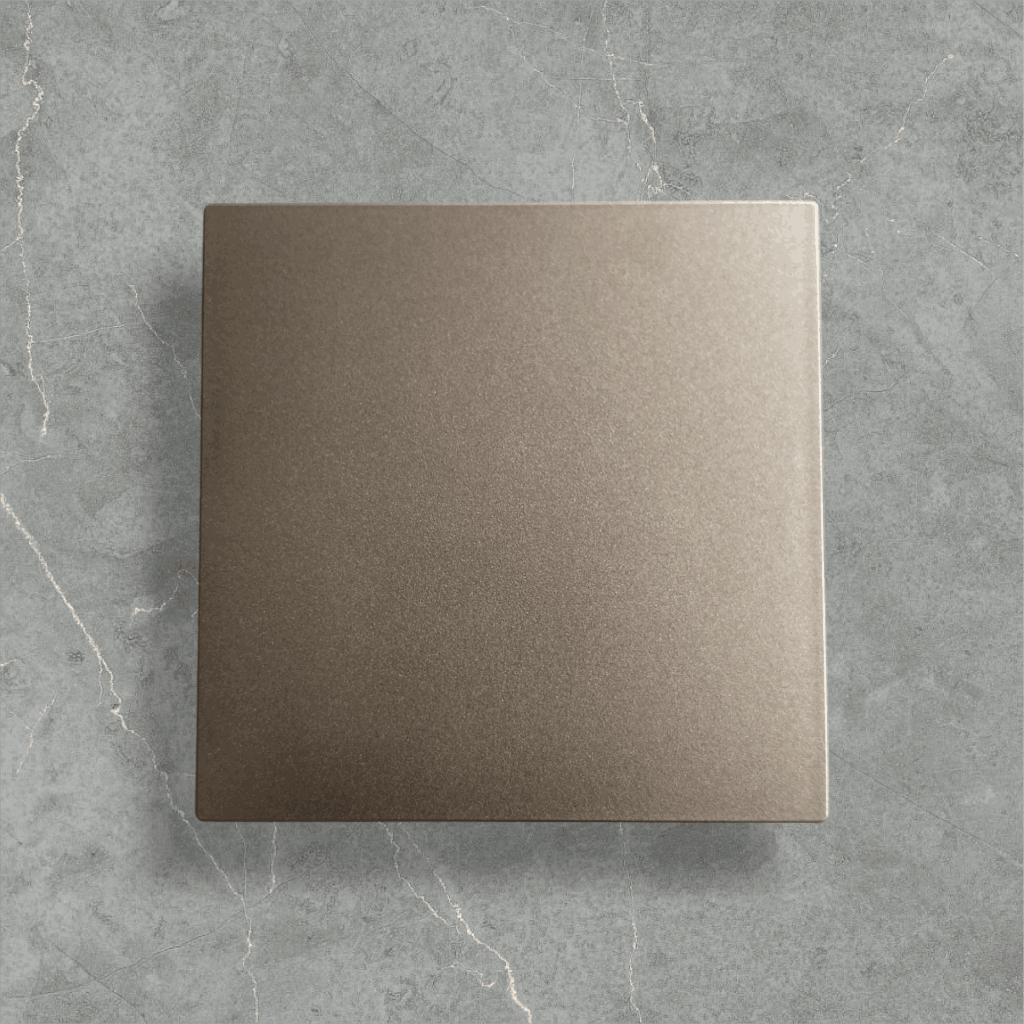 Saklar tunggal simon warna champagne no frame