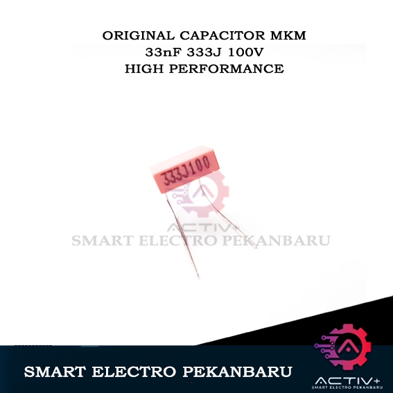 ORIGINAL CAPACITOR MKM 333 100V 33nF KAPASITOR 333J 100 V 33 nF MYLAR MILAR 100volt volt 2a333j