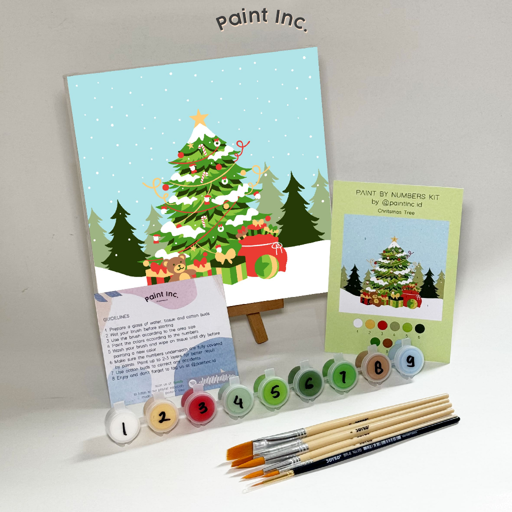 

Paint by Numbers Kit: Christmas Tree| Paint Inc. ID | Painting Kit