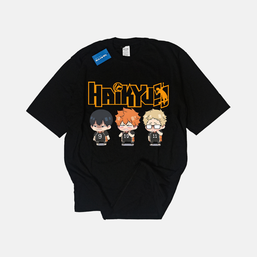 Dlvn Haikyuu - Kaos Oversize Cotton Combed 24s Pria Wanita