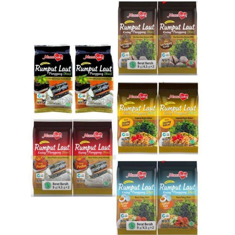 

MamaSuka Rumput Laut Panggang 2 x 4,5 g All Varian