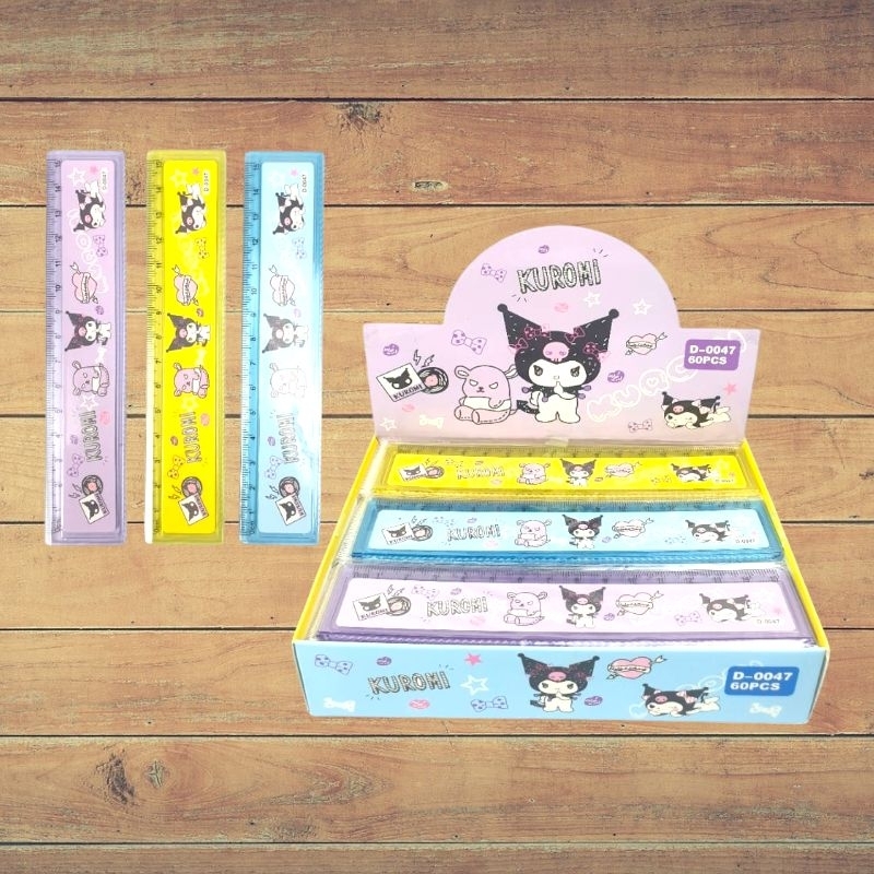 

Penggaris Kuromi 15cm/Penggaris Pendek Karakter