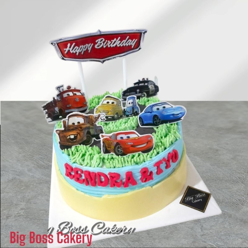 

Big Boss Cakery CARS CHARACTER BIRTHDAY CAKE KUE ULTAH MOBIL BOYS