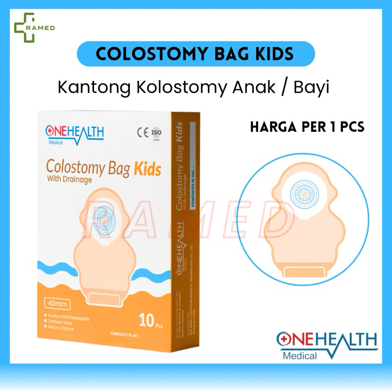 Onehealth Colostomy Bag Kids / Kantong Kolostomi Stoma Bag Anak Bayi / Kantong Stoma Anak
