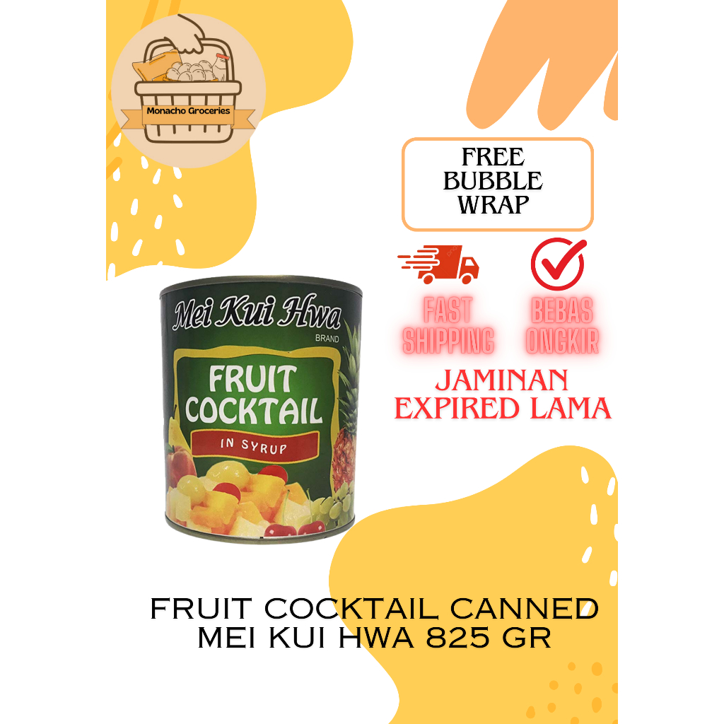 

Fruit Cocktail Canned Mei Kui Hwa – Buah Campur dalam Sirup 825gr