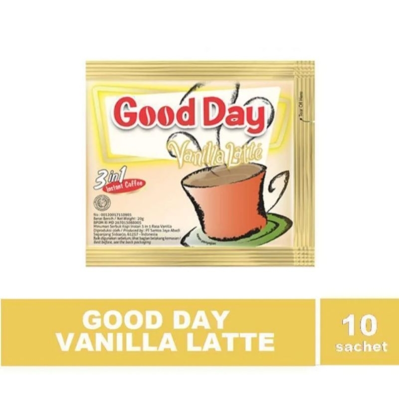 

Good Day Vanilla Latte (1renceng isi 10pcs)