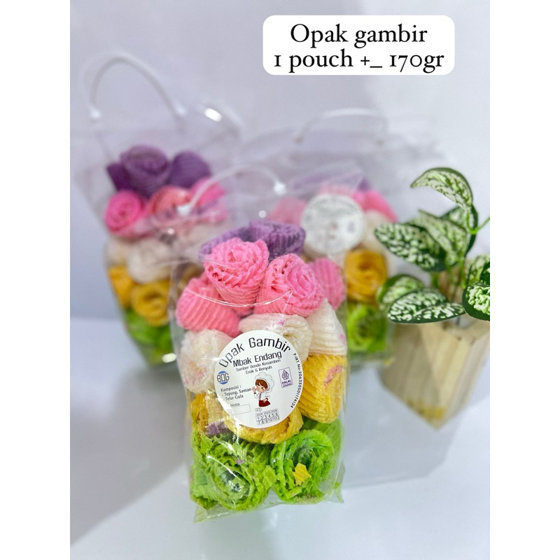 

Rubby - Oleh oleh Snack Opak gambir kemasan pouch 170gr