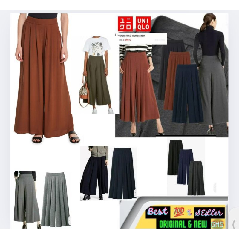 Celana  GU Panjang Kulot  Wanita