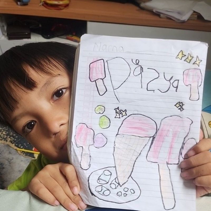 

gambar berwarna kreasi anak 5th