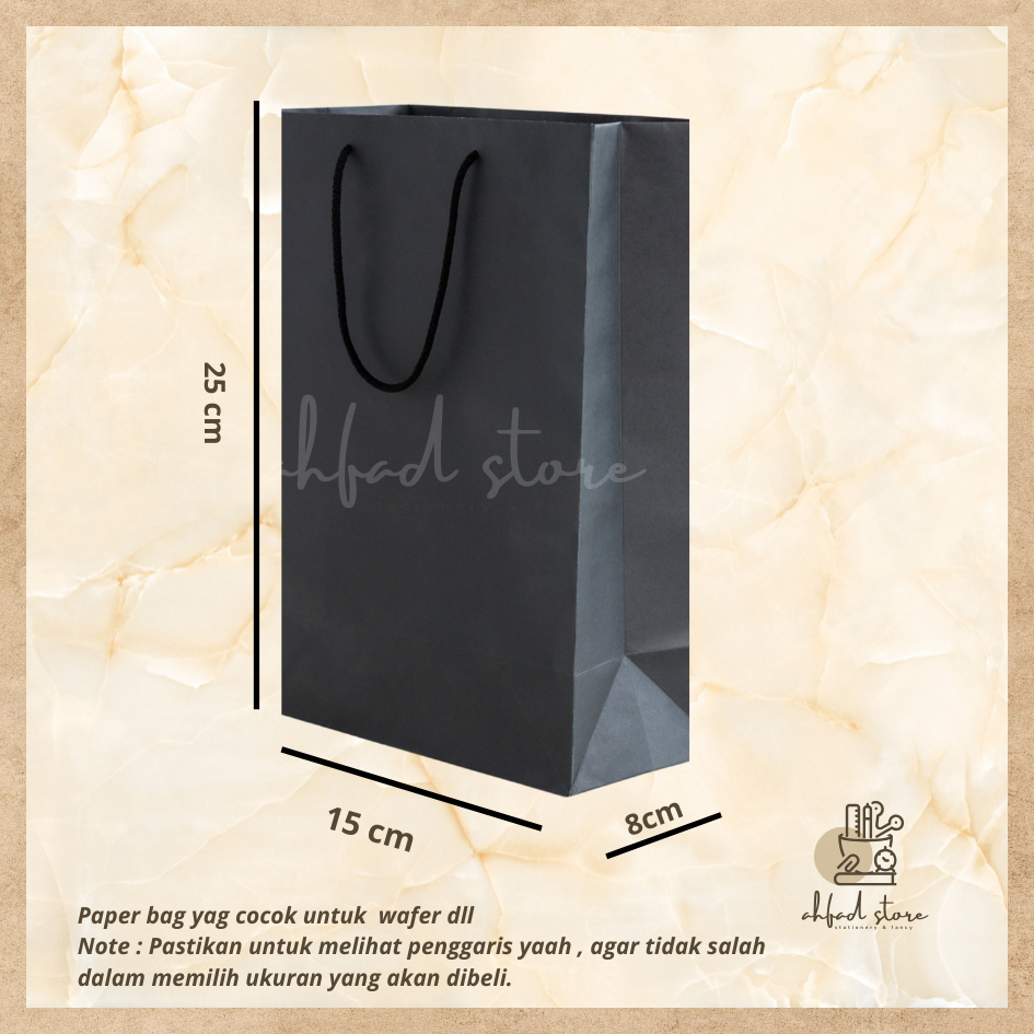 

Paper Bag Craft 25x8x15 / Paper Bag Polos 25x8x15 / Paper Bag murah 25x8x15 / Paper Bag Wafer