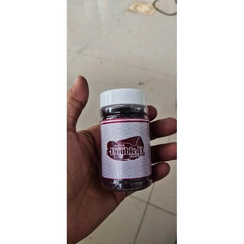 Pelet ikan louhan Double EL size small dan medium/extra level/pelet premium/louhan/chana/koi/pelet i