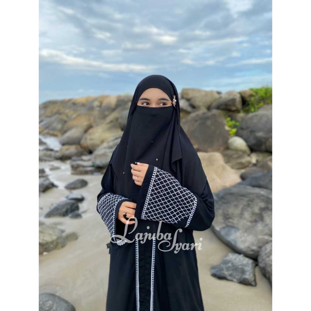 Abaya bordir asila -abaya hitam -gamis turkey -abaya anak dan dewasa -best seller