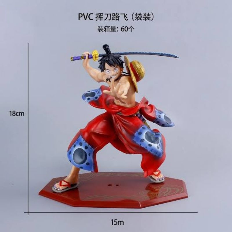 ACTION FIGURE POP ONE PIECE Luffytaro Miniatur Wanokuni