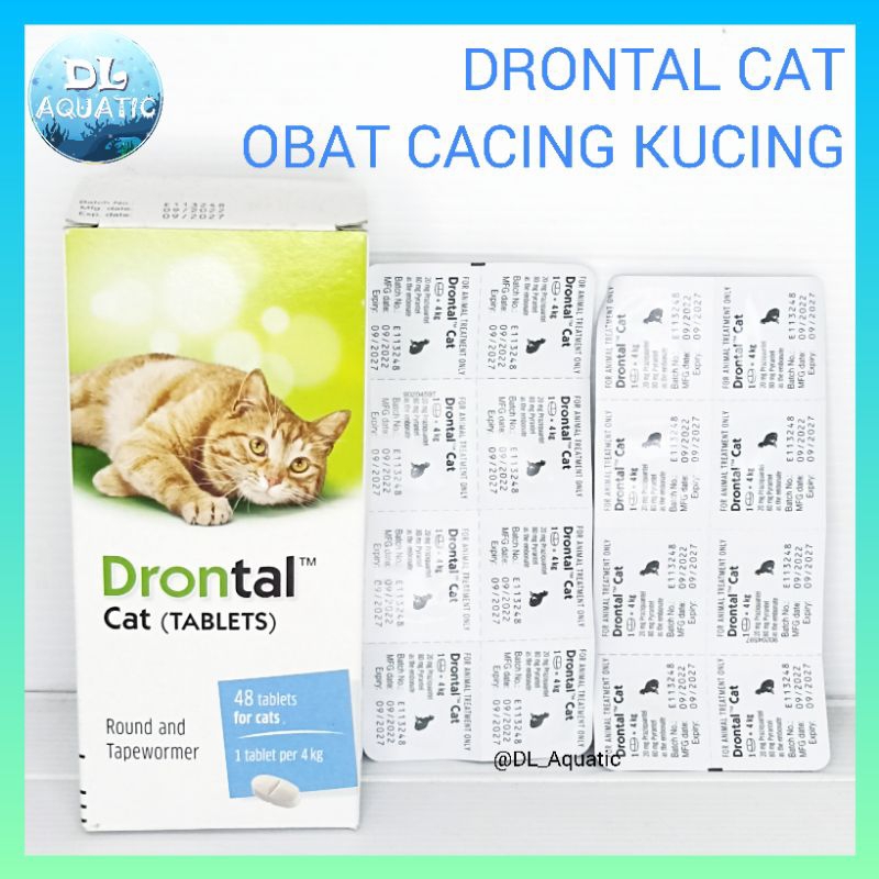 Drontal Cat Obat Cacing Kucing Original Asli