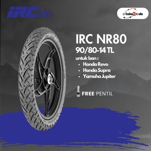BAN IRC TUBELESS NR80 90/80 RING 14