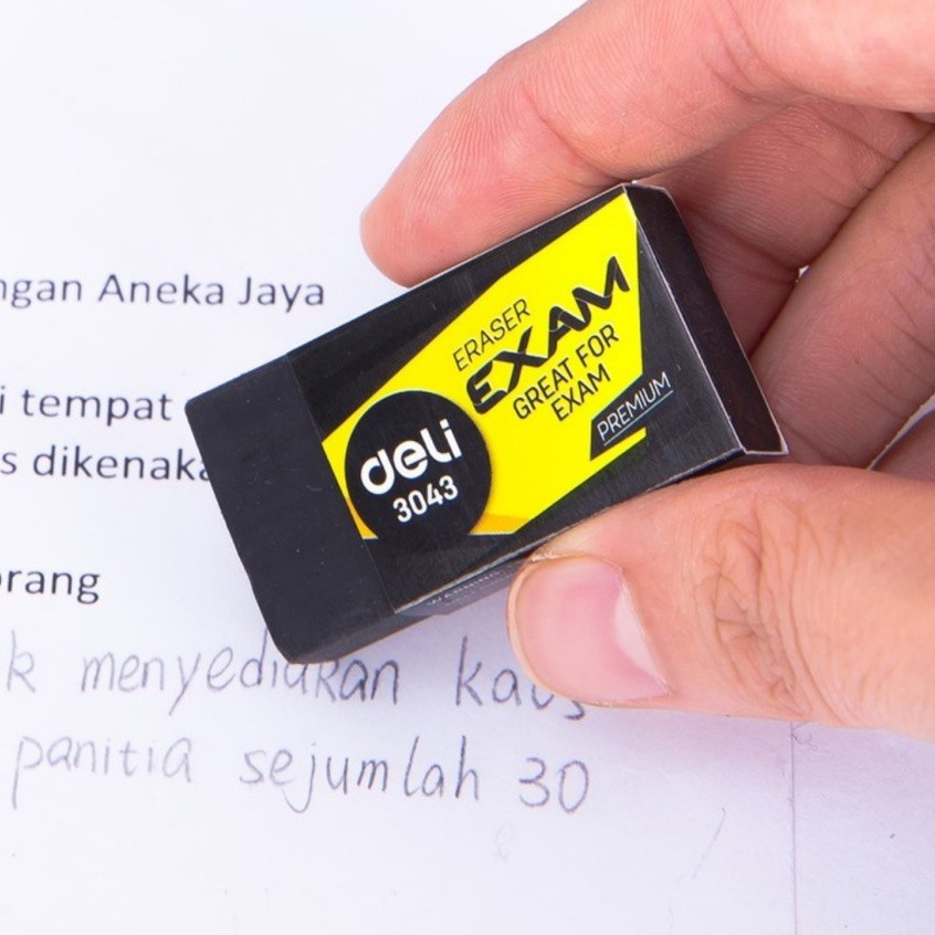 

DELI - E3043 Penghapus-Exam Eraser 40×22×12mm Soft 2B Clean Black