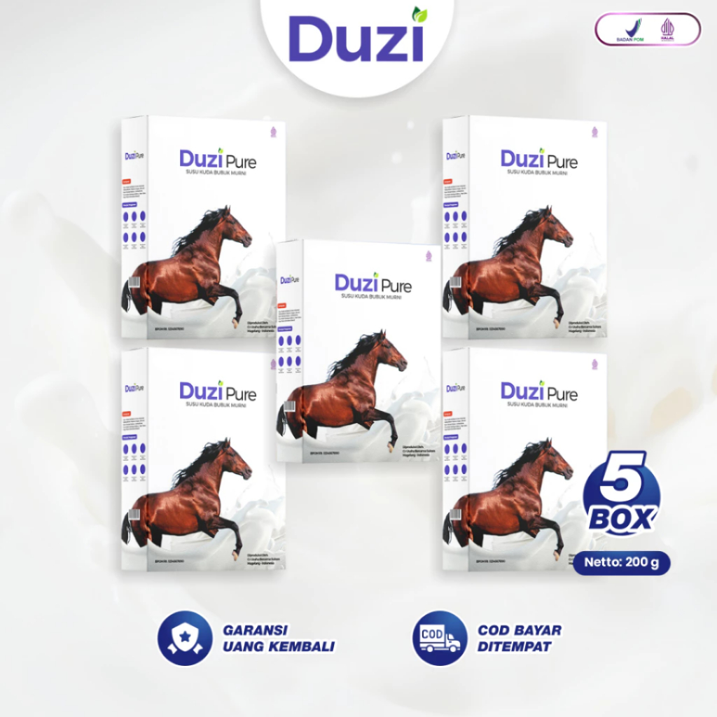 

Susu Kuda Duzi Pure Original 200 Gram 5 Box