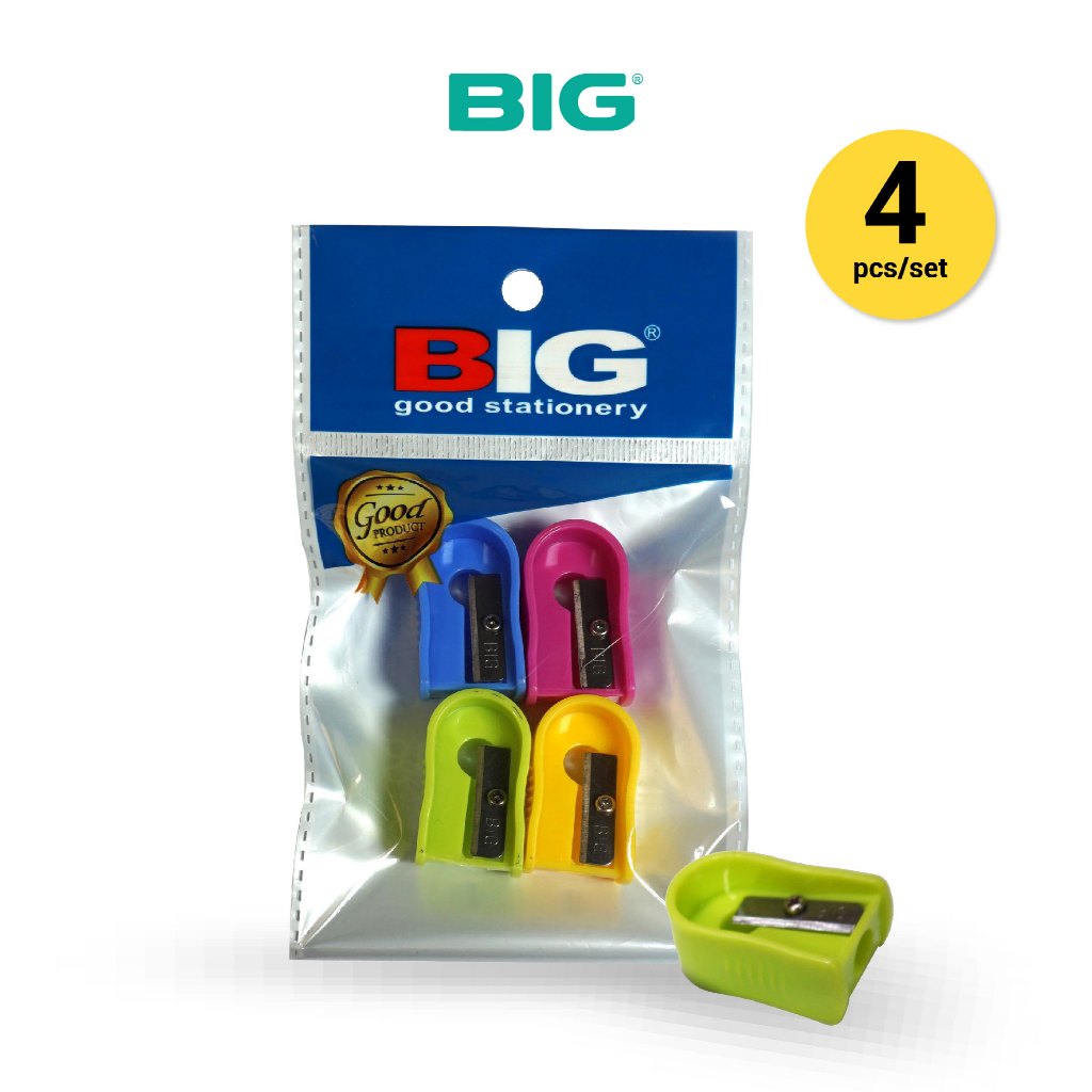 

4 Pcs BIG Rautan Pensil Gerotan Serutan / Pencil Sharpener Lonjong RSS-202