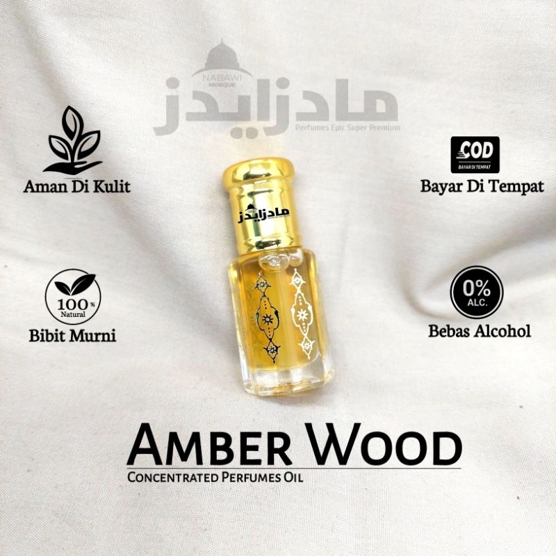 Parfum Amber wood khas Arab | Minyak Wangi Amber Wood