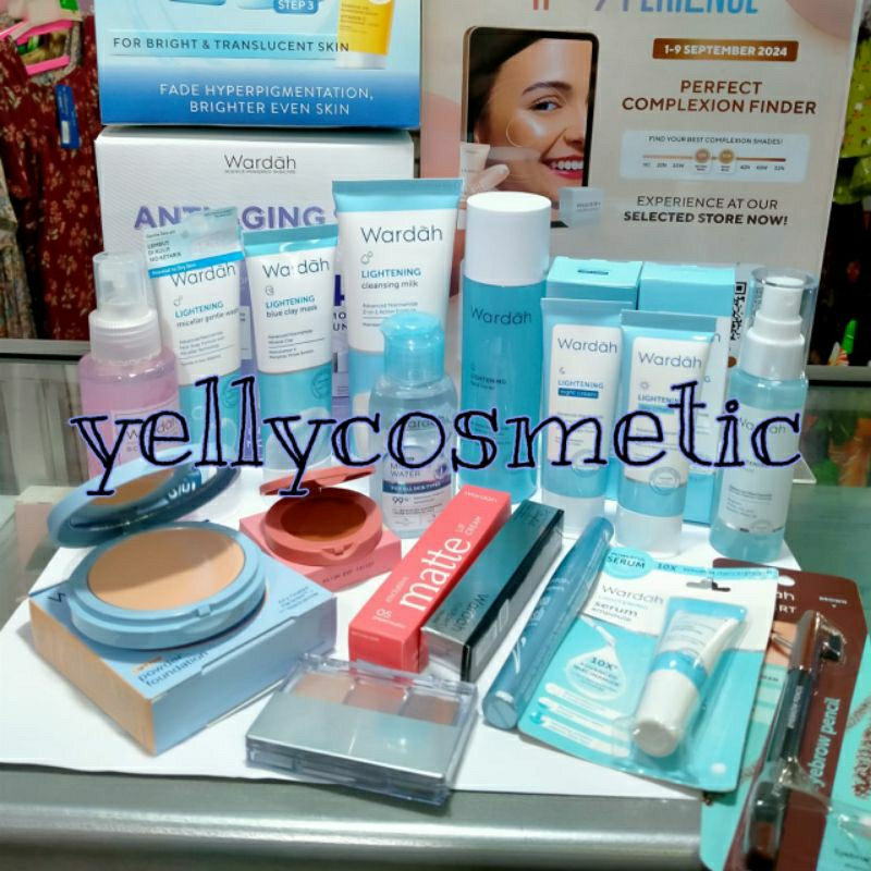 Paket (Set) Wardah Makeup Wanita Komplit/Wardah Kosmetik Lengkap Hemat