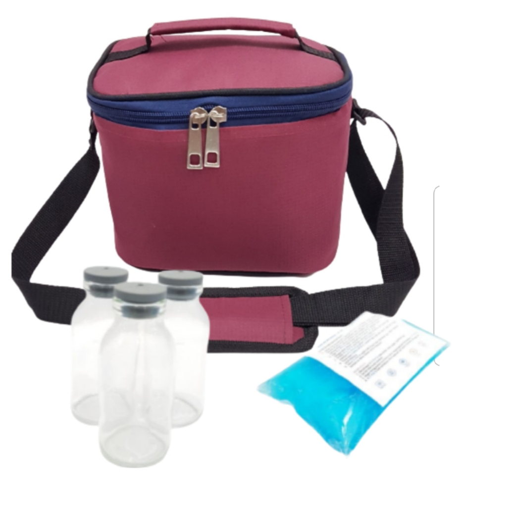 Cooler Bag Asi Asip + 3 pcs ice gel Tas + 1 blue gel Tas perlengkapan menyusui asi RB3