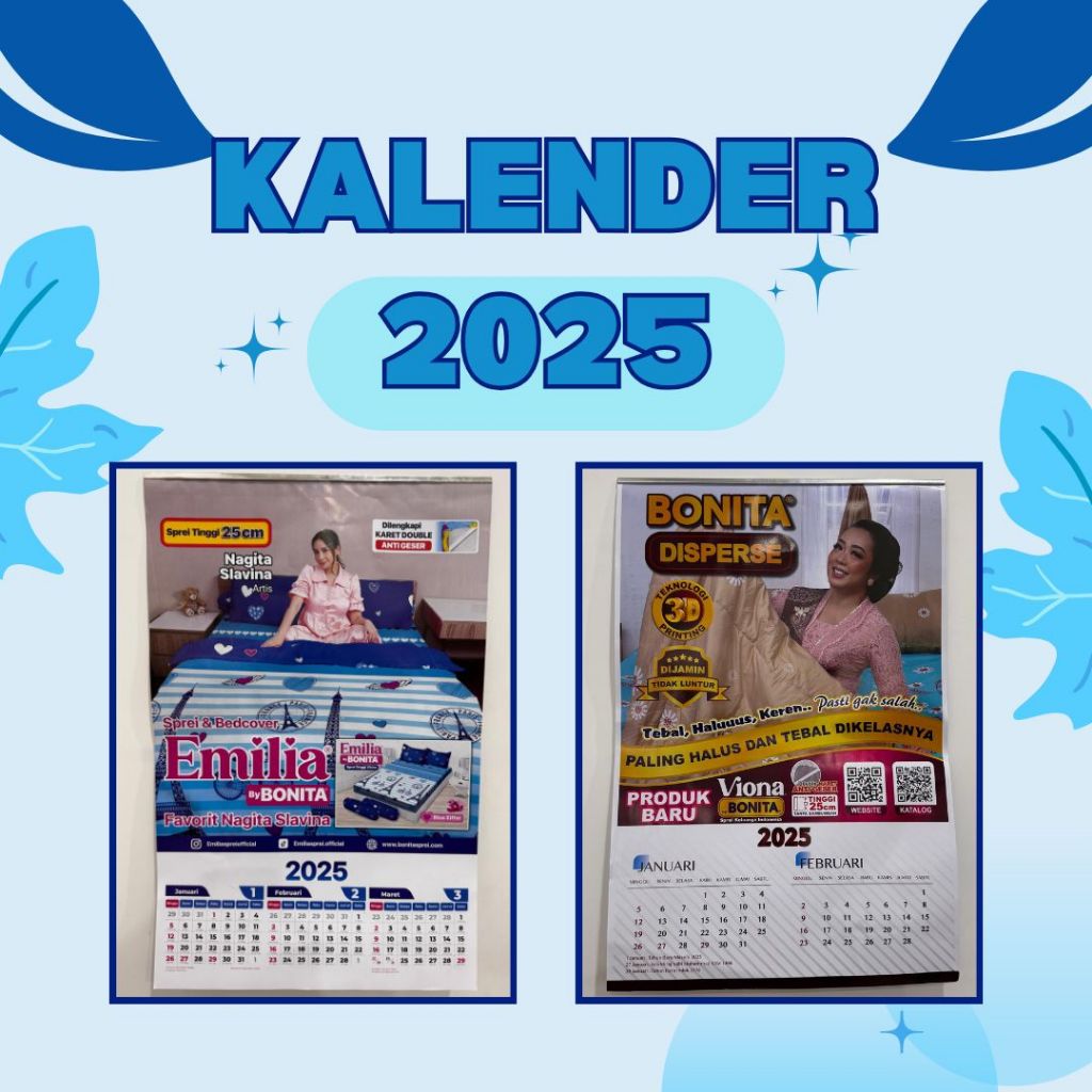 

[BISA COD] - Kalender Dinding Tahun 2025 Aesthetic [RANDOM] TERMURAH TERLARIS GROSIRAN