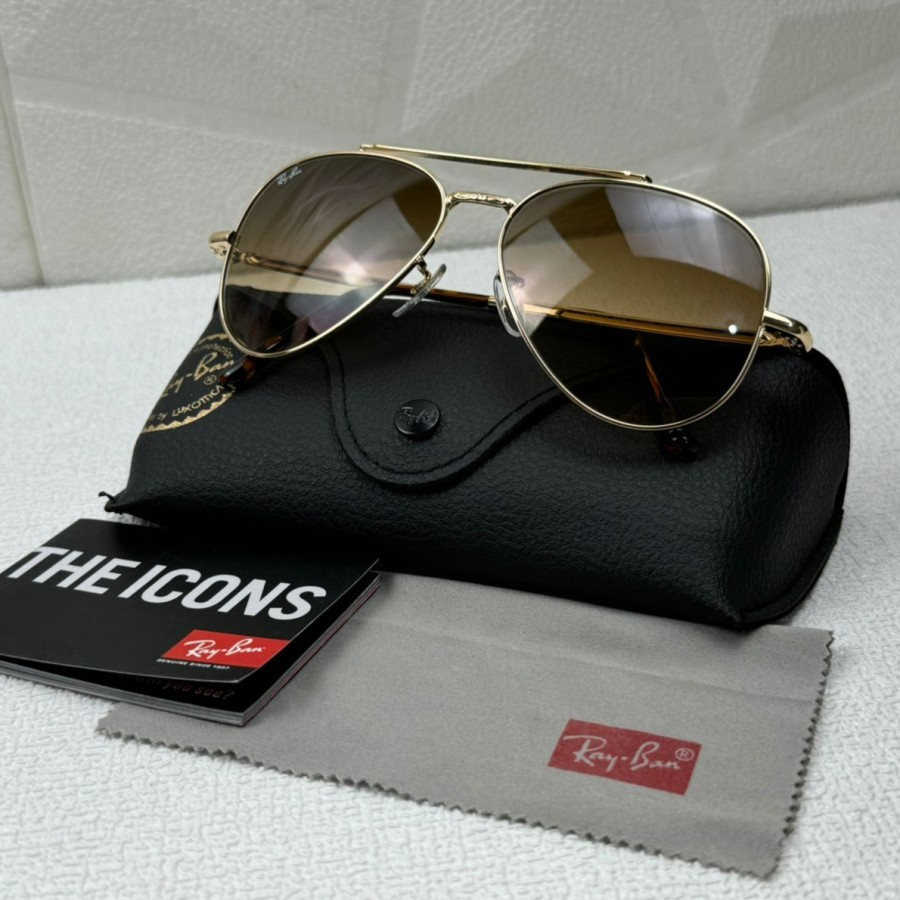 Kacamata Rayban Aviator New RB6325 Gradiant Brown