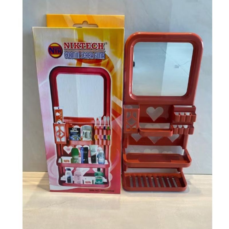 Rak Cermin Kamar Mandi Inova /Kaca Kamar Mandi /Rak Serbaguna