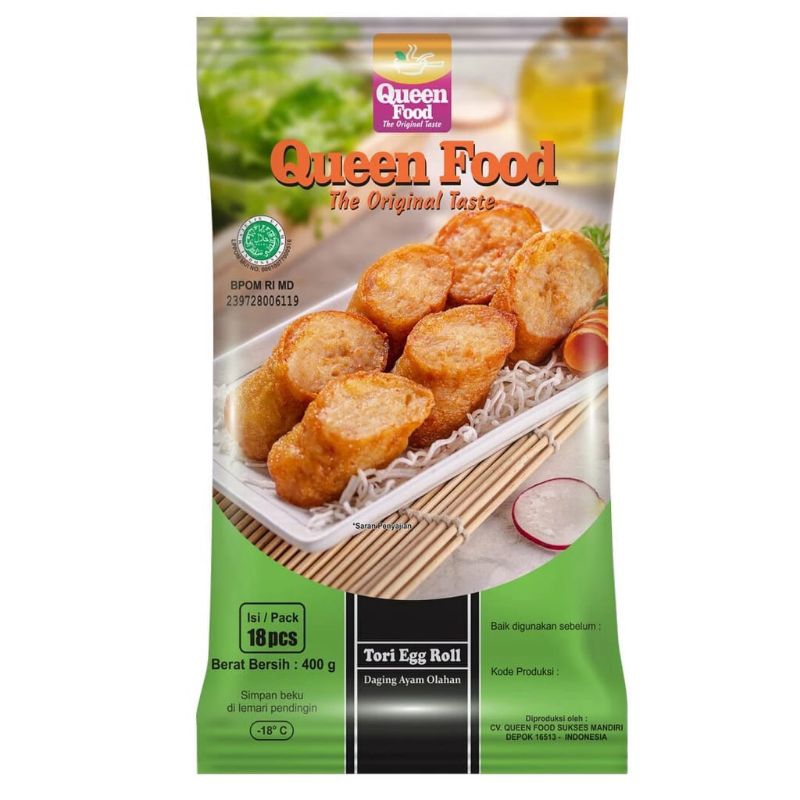 

QUEEN FOOD TORI EGG ROLL 400G