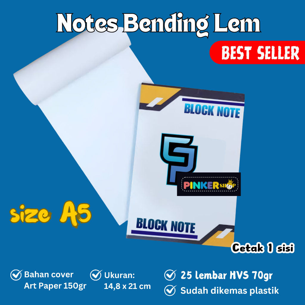 NOTES A5 - ISI CUSTOM / BLOCKNOTE TERMURAH / SOUVENIR