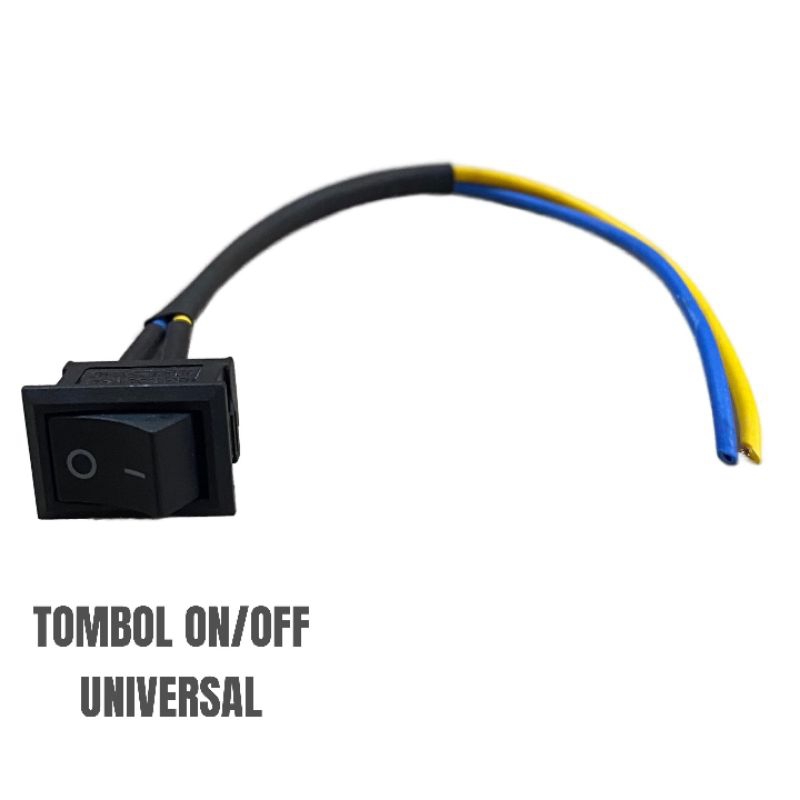 Tombol saklar klakson push on off switch button bulat kotak kecil