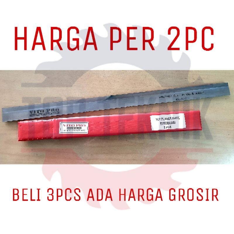 Pisau planer TCT VITO PRO 510 X 30 X 3mm - Pisau Pasah / serut / ketam kayu