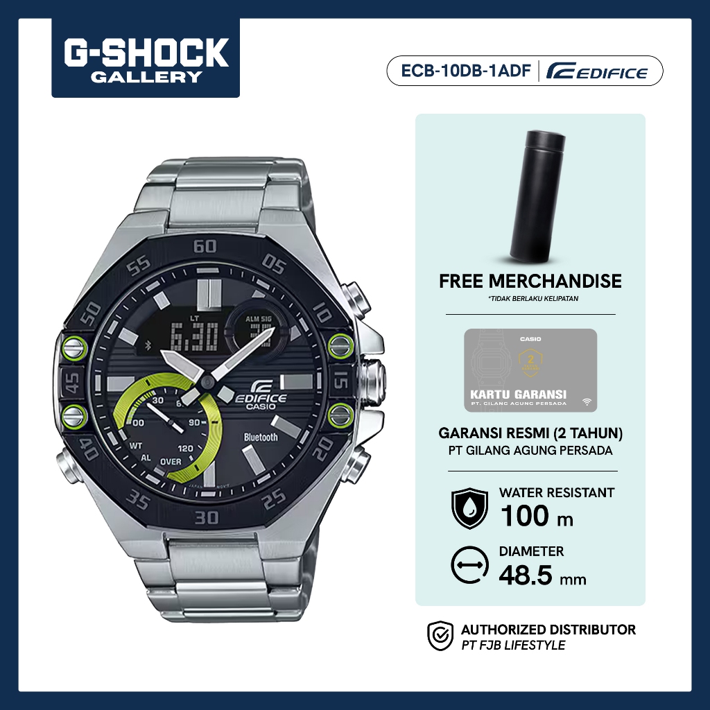 Casio Edifice Jam Tangan Original ECB-10DB-1ADF