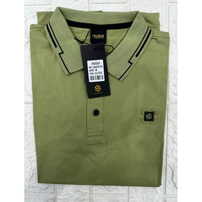 kaos kerah hugo selection pria / baju kaos kerah hugo selection / kaos kerah polo shirt pra