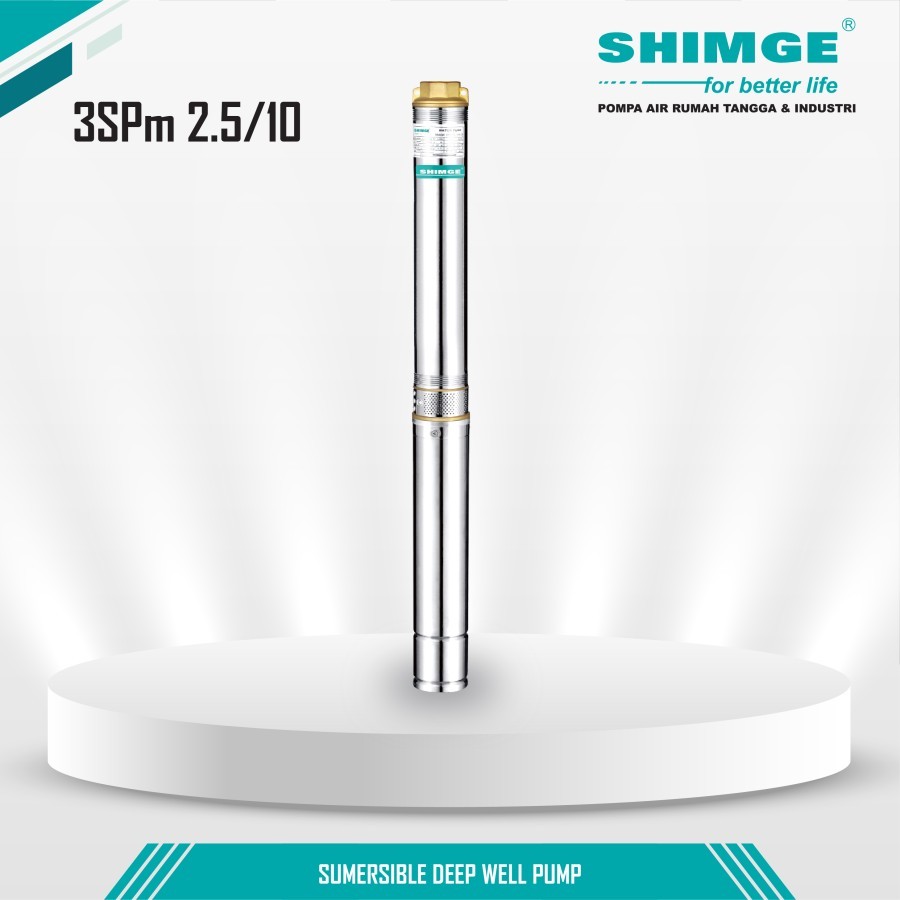 (TERMURAH) SHIMGE 3SPM2.5/10+40M POMPA SATELIT 3" + KABEL 40M 0.5HP 220V