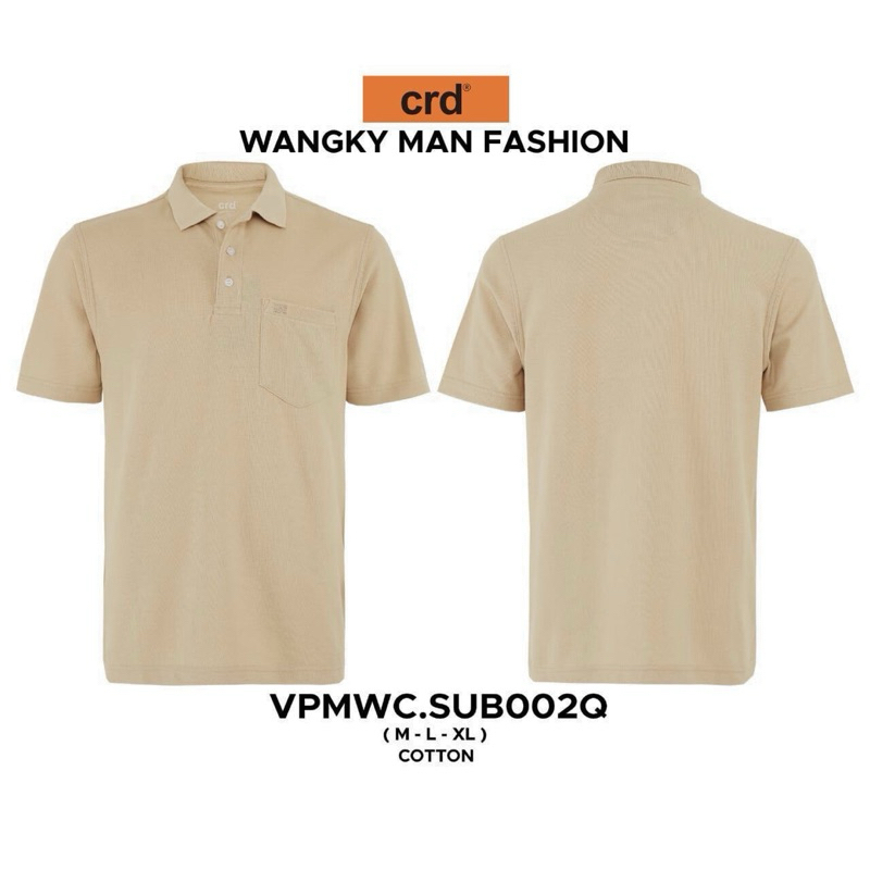 kaos krah pria dewasa CRESSIDA 100% ORIGINAL