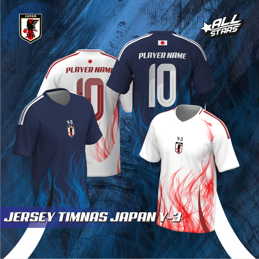 JERSEY TIMNAS JEPANG Y3 | JERSEY Y3 | CUSTOM JERSEY | JERSEY JAPAN | JERSEY BOLA | JERSEY FUTSAL